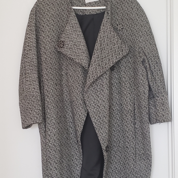 Very tweed assymetrical coat - Picture 3 of 4